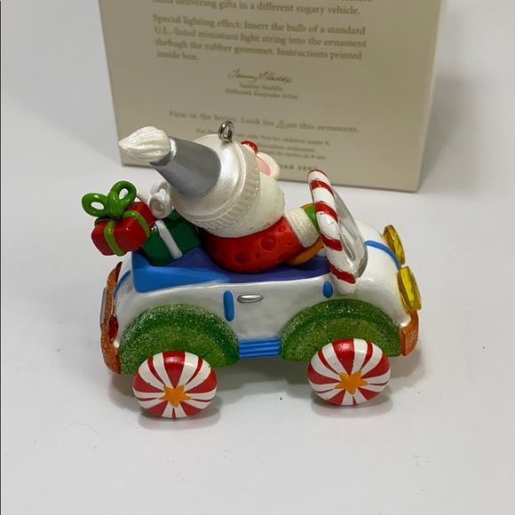 Santa’s sweet ride car hallmark ornament - Picture 3 of 4